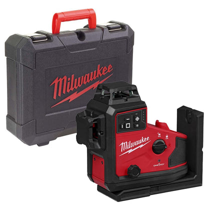 Milwaukee M12A3PLO-0C 12V M12 Green Auto Alignment 360° 3 Plane Laser with 1.2m Compact Laser Tripod & Case